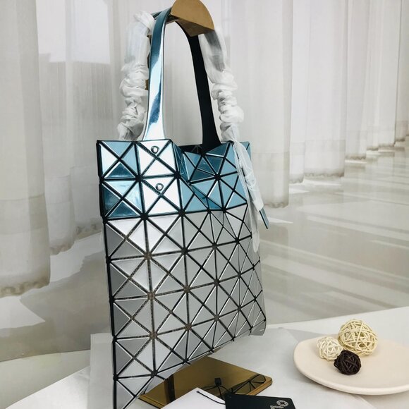 NWT Bao bao Issey Miyake Tote Bag in blue&silver - Picture 3 of 12